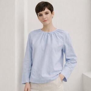 Everlane SZ M The Poplin Breeze Shirt In Light Blue NWT